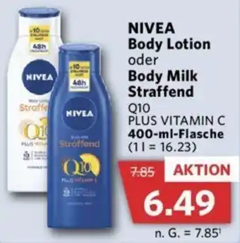 Combi NIVEA Body Lotion oder Body Milk Straffend 400-ml-Flasche Angebot