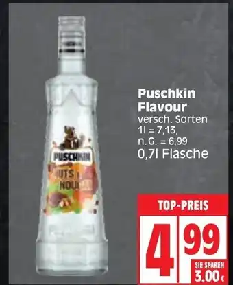 Edeka Puschkin Flavour versch. Sorten 700ml Angebot