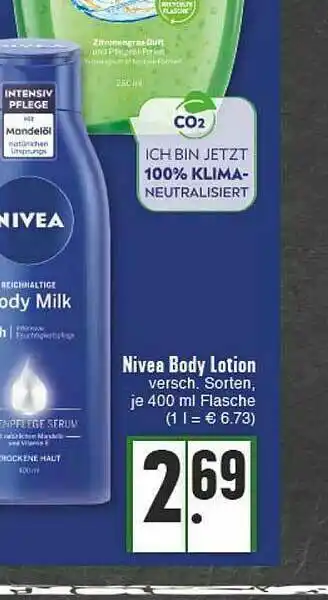 E-Center Nivea Body Lotion Angebot