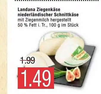 Marktkauf Landana Ziegenkäse Niederländischer Schnittkäse Angebot