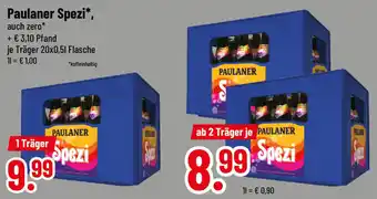 trinkgut Paulaner Spezi* 20x0,5 L Flasche Angebot