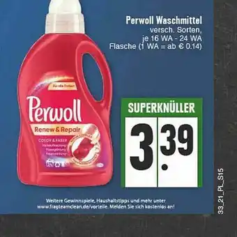 E-Center Perwoll Waschmittel Angebot