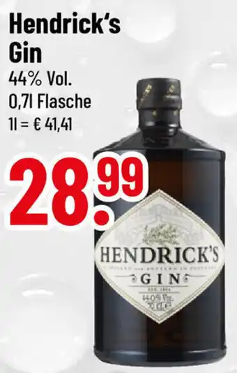 trinkgut Hendrick's Gin 0,7 L Flasche Angebot