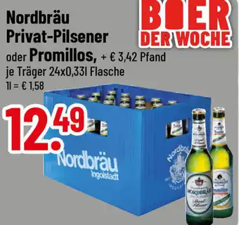 trinkgut Nordbräu Privat-Pilsener oder Promillos 24x0,33 L Flasche Angebot