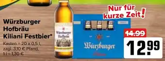 Logo Getränkemarkt Würzburger Hofbräu Kiliani Festbier 20x0,5 L Angebot