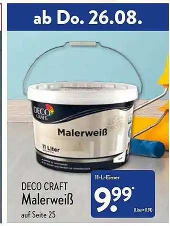 Aldi Nord Deco Craft Malerweiß Angebot