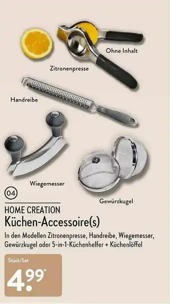 Aldi Nord Home Creation Küchen-accessoire(s) Angebot