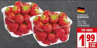 Elli Markt Deutschland Erdbeeren 400 g Schale Angebot