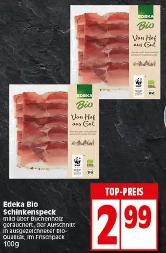 Elli Markt Edeka Bio Schinkenspeck 100g Angebot