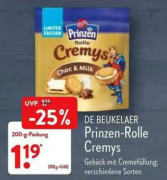 Aldi Nord De Beukelaer Prinzen-rolle Cremys Angebot