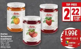 Elli Markt Darbo Naturrein Konfitüre 450g Glas Angebot