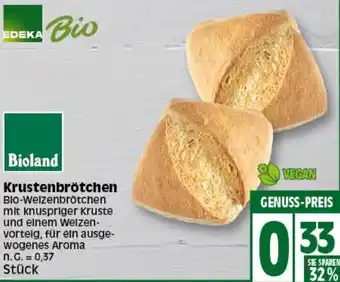 Elli Markt EDEKA Bio Krustenbrötchen Angebot