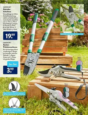 Aldi Süd Gardenline Getriebe-astschere Gardenline Garten-präzisionsscheren Angebot