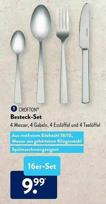 Aldi Süd Crofton Besteck-set 4 Messer Angebot