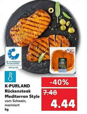 Kaufland K-purland Rückensteak Mediterran Style Angebot