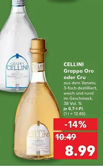 Kaufland Cellini Grappa Oro Oder Cru Angebot