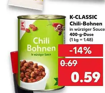 Kaufland K-classic Chili-bohnen Angebot