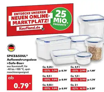 Kaufland Spice & Soul Aufbewahrungsdose >safe Box< Angebot