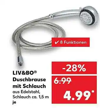 Kaufland Liv&bo Duschbrause Mit Schlauch Angebot