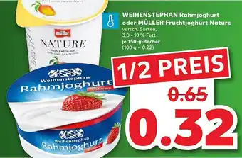 Kaufland Weihenstephan Rahmjoghurt Oder Müller Fruchtjoghurt Nature Angebot