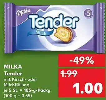 Kaufland Milks Tender Angebot