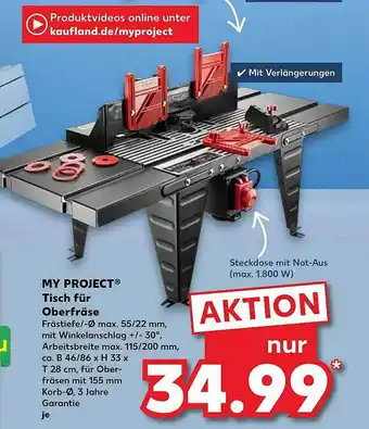 Kaufland My Project Tisch Für Oberfräse Angebot