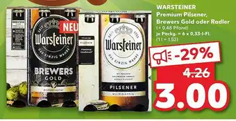 Kaufland Warsteiner Premium Pilsener, Brewers Gold Oder Radler Angebot