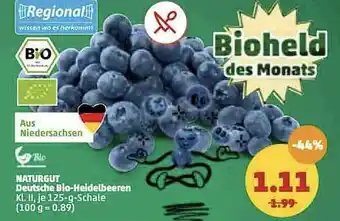 PENNY Naturgut Deutsche Bio-heidelbeeren Angebot