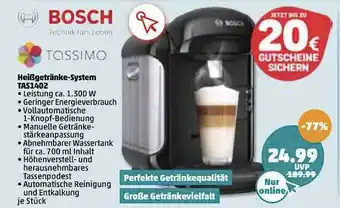 PENNY Bosch Tassimo Heißgetränke-system Tas1402 Angebot