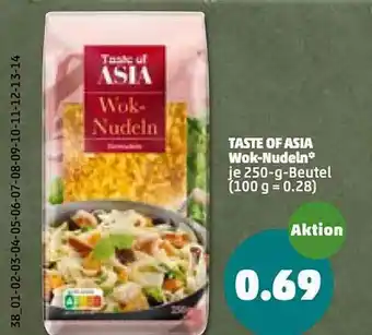 PENNY Taste Of Asia Wok-nudeln Angebot