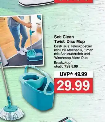 Famila Nord West Set Clean Twist Disc Mop Angebot