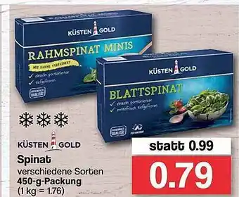 Famila Nord West Küsten Gold Spinat Angebot