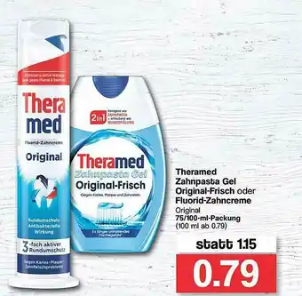 Famila Nord West Theramed Zahnpasta Gel Original-frisch Oder Fluorid-zahncreme Angebot