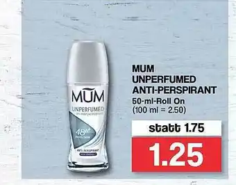 Famila Nord West Mum Unperfumed Anti-perspirant Angebot