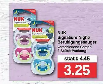 Famila Nord West Nuk Signature Night Beruhigungssauger Angebot