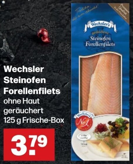 Handelshof Wechsler Steinofen Forellenfilets 125 g Frische-Box Angebot