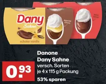 Handelshof Danone Dany Sahne 4x 115 g Packung Angebot