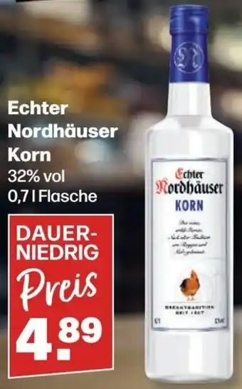 Handelshof Echter Nordhäuser Korn 0,7L Flasche Angebot