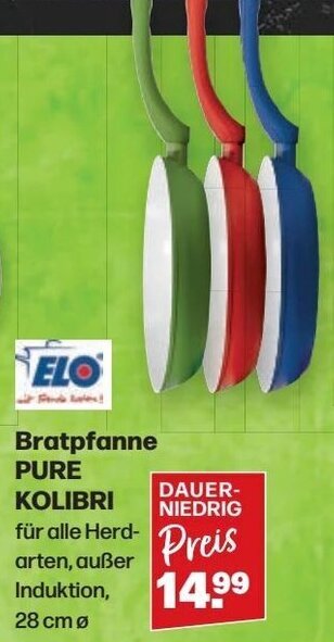Handelshof Elo Bratpfanne PURE KOLIBRI Angebot