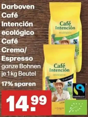 Handelshof Darboven Café Intención ecológico Café Crema/ Espresso 1 kg Beutel Angebot