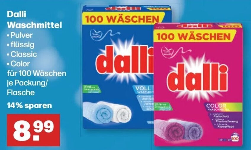 Handelshof Dalli Waschmittel Angebot