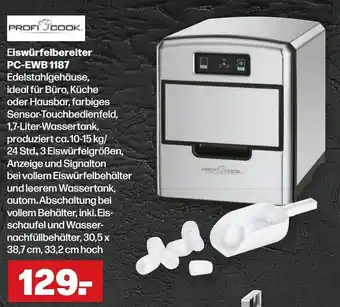 Handelshof PROFI COOK. Eiswürfelbereiter PC-EWB 1187 Angebot