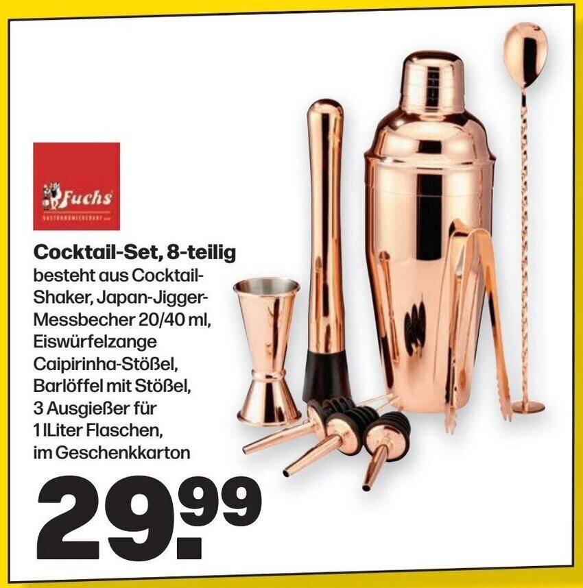 Handelshof Fuchs Cocktail-Set, 8-teilig Angebot