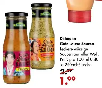 Galeria Markthalle Dittmann Gute Laune Saucen 250ml Angebot