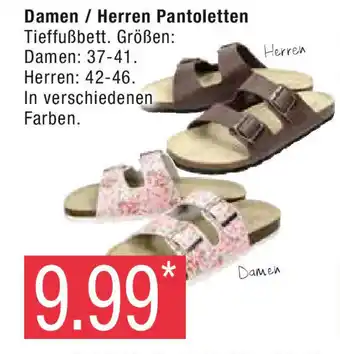 Marktkauf Damen/Herren Pantoletten Angebot