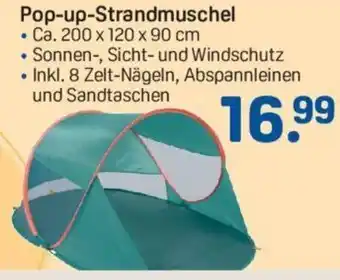 Rossmann Pop-up-Strandmuschel ca. 200 x 120 x 90cm Angebot