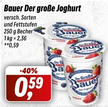 Simmel Bauer Der große Joghurt 250 g Angebot
