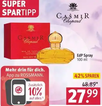 Rossmann CAŠMIR Chopard EdP Spray 100 ml Angebot