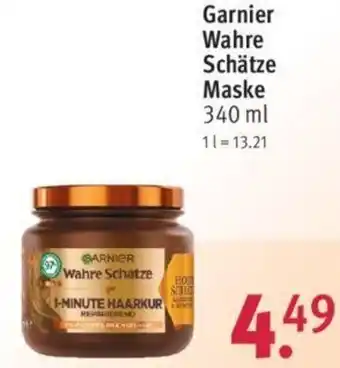 Rossmann Garnier Wahre Schätz Maske 340ml Angebot