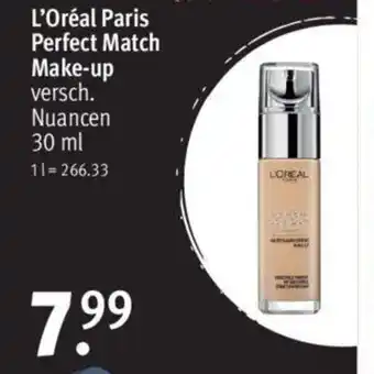 Rossmann L'Oréal Paris Perfect Match Make-up versch. Nuancen 30 ml Angebot